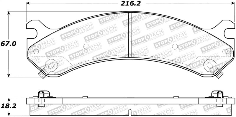Stoptech 308.0784 Street Brake Pads