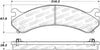 Stoptech 308.0784 Street Brake Pads