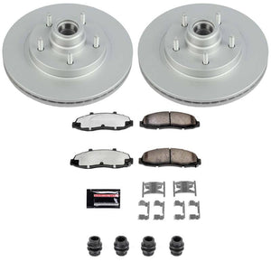 Power Stop 97-00 Ford F-150 Front Z36 Coated Truck & Tow Brake Kit