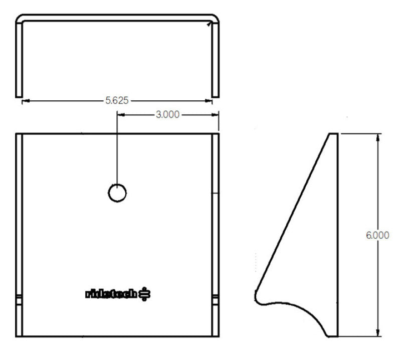 Ridetech 90000001 Lower Axle Bracket No Powdercoat