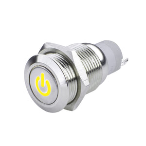 ORACLE Lighting 2009-006 Oracle Pre-Wired Power Symbol On/Off Flush Mount LED Switch - Yellow