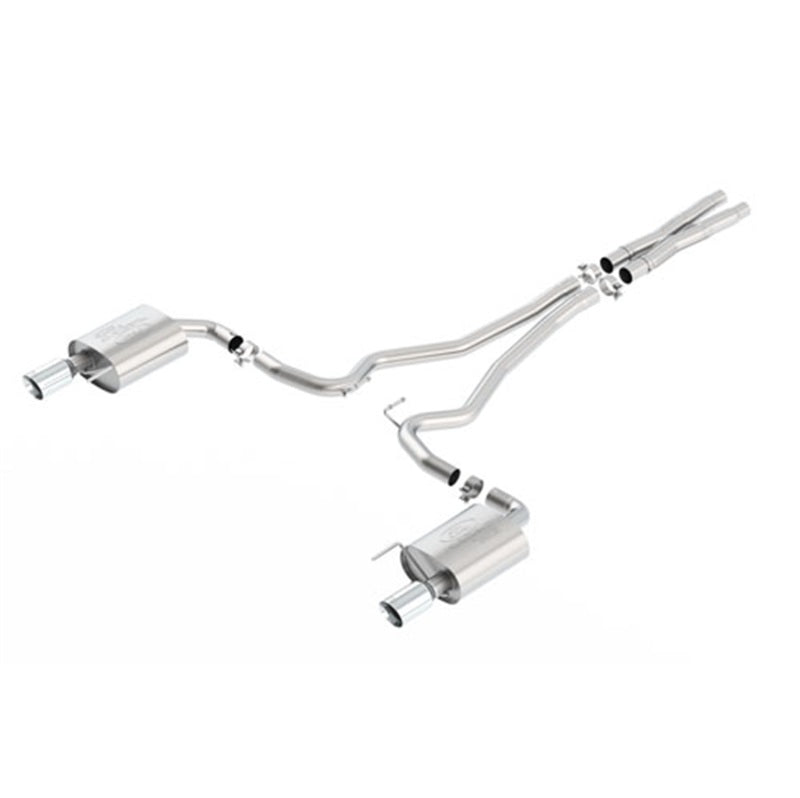 fits Ford Racing M-5200-M8SC 2015 Mustang 5.0L Sport Cat-Back Exhaust System Chrome (No Drop Ship)