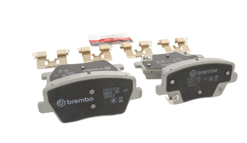 Brembo OE P30112N 19-22 fits Hyundai Veloster N Rear NAO Brake Pad