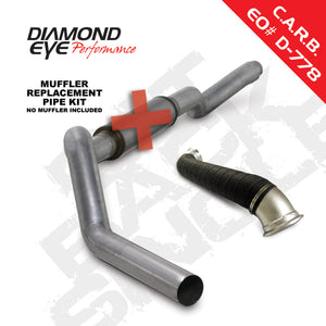 Diamond Eye Performance K5123A-RP Diamond Eye KIT 5in Catback MRP Single w/ TDP AL 06-07 fits Chevy/fits GMC 6.6L Duramax 2500/3500