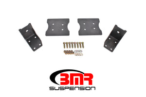 BMR TBR003H Fox fits Mustang Lower Torque Box Reinforcement Plates - Black Hamm