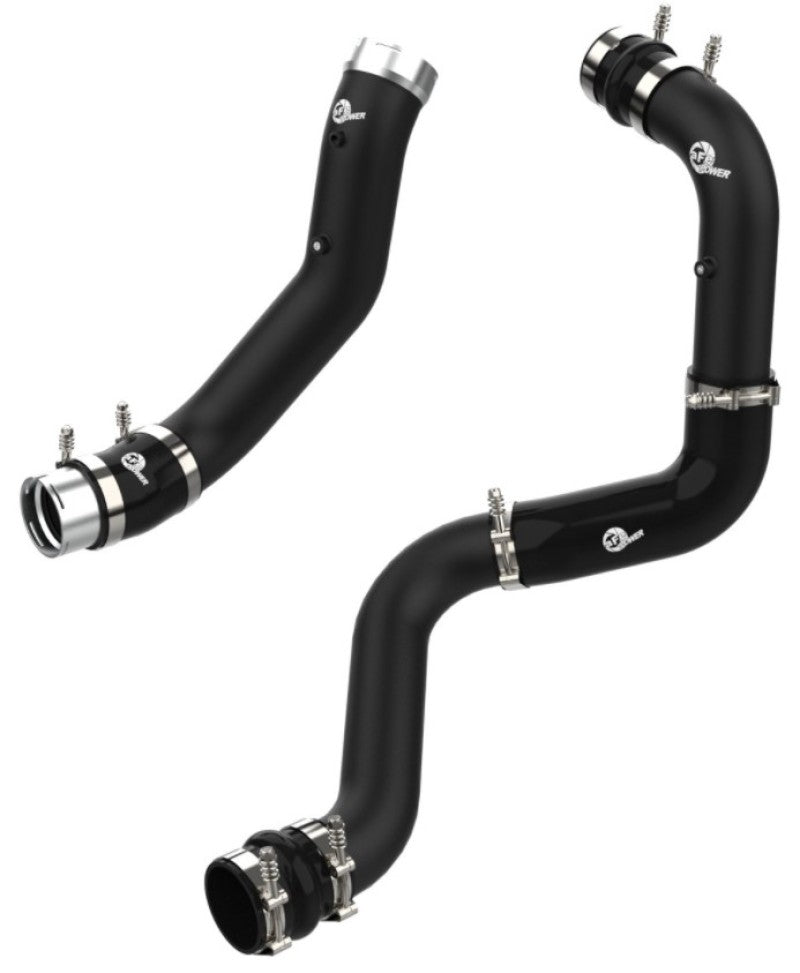 AFE 46-20444-B unner Black 3in Aluminum Charge Pipe Kit 20-21 fits GM Diesel Tr