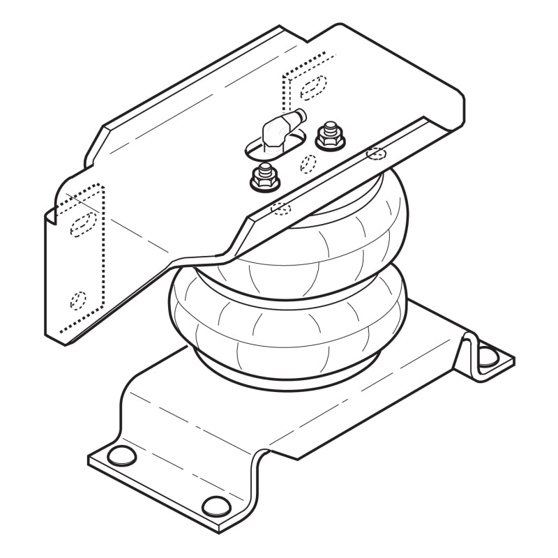 Firestone 2404 Ride-Rite Air Helper Spring Kit Rear fits Ford F550 / Ram 4500/5500 (W217602404)