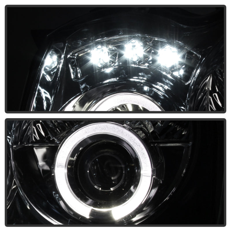Spyder 5011107 fits Jeep 05-07 Grand Cherokee Projector Headlights LED Halo LED