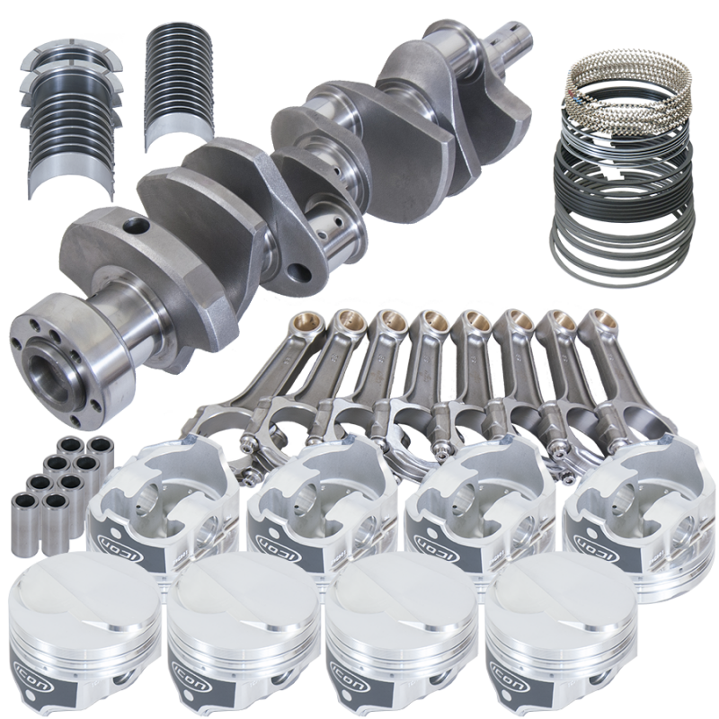 Eagle 18322L000 fits Chevy 454 1Pc 4.000in Crank 6.135in I-Beam Rods 18cc Dome 4.250in Pistons Rotating Assembly