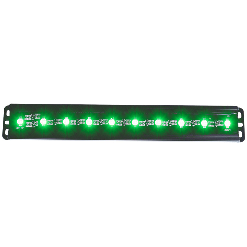 ANZO 861151 Universal 12in Slimline LED Light Bar (Green)