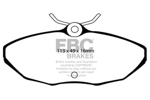 EBC DP31221/2C 03-06 Jaguar XJ8 4.2 VP Redstuff Rear Brake Pads