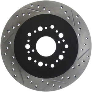 Stoptech 127.44084L Power Slot 93-97 Lexus GS Series/95-00 LS400/92-00 SC400 Rear Left Drilled & Slotted Rotor