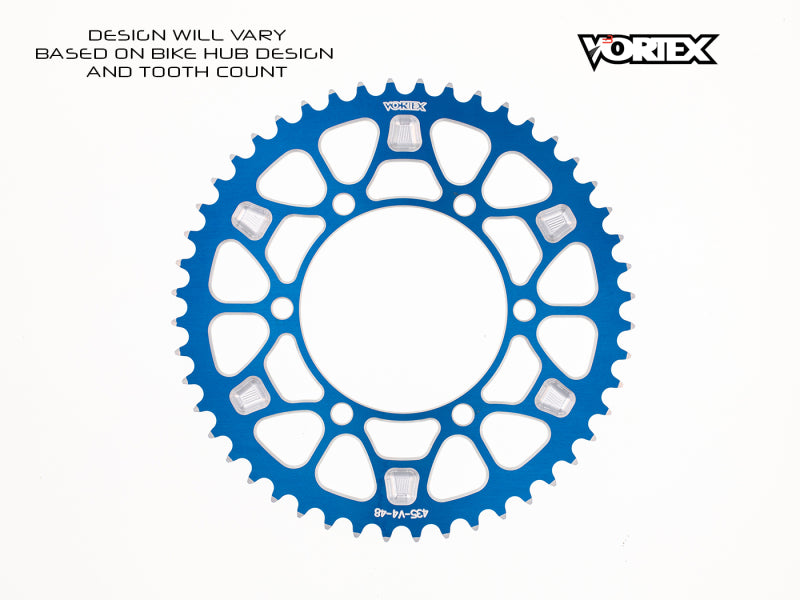 Vortex Racing V4 50 Tooth 520 Rear Sprocket - Blue