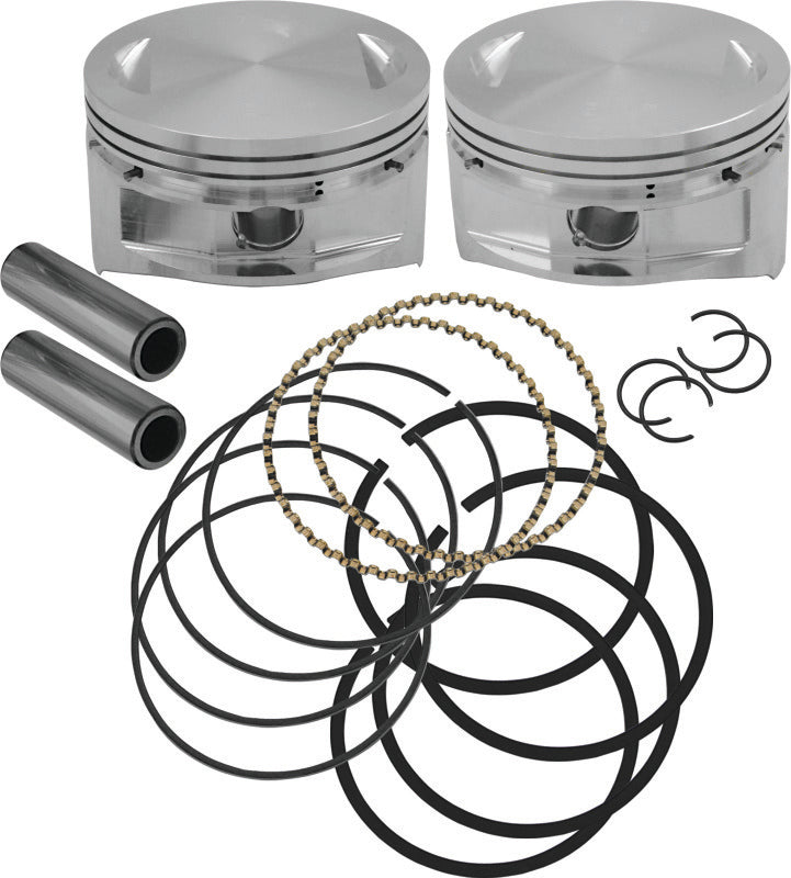 S&S Cycle 92-1401 84-99 BT 4in Bore Forged Pistons - .010in