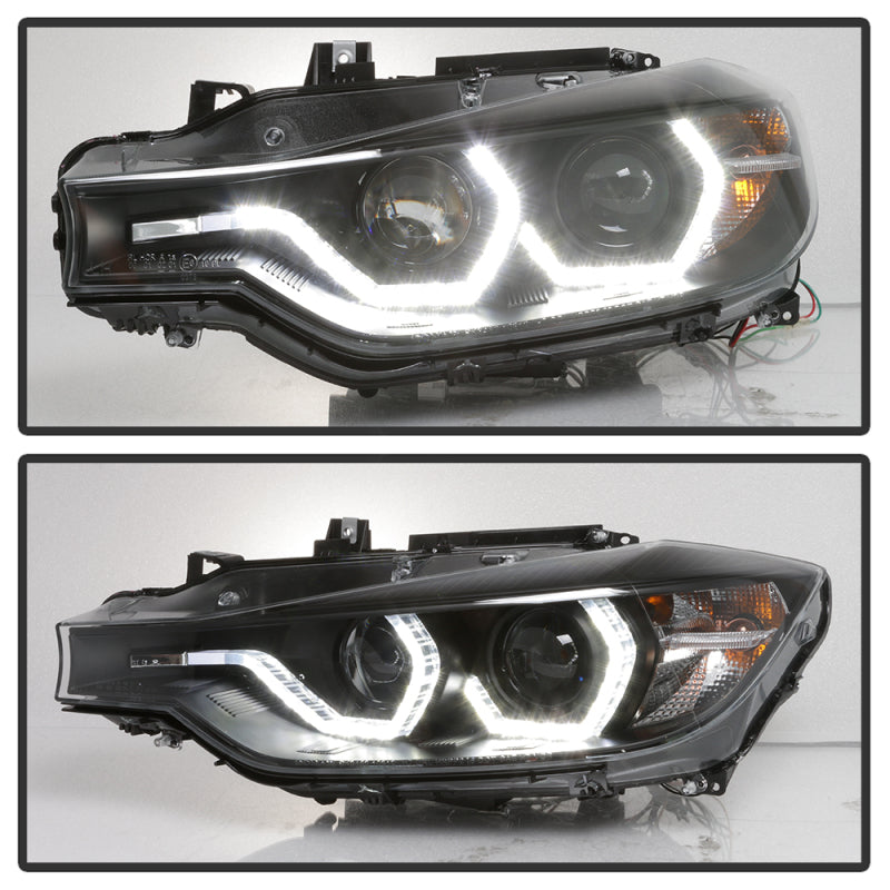 Spyder 5086754 fits BMW 12-14 F30 3 Series 4DR Projector Headlights - Black PRO