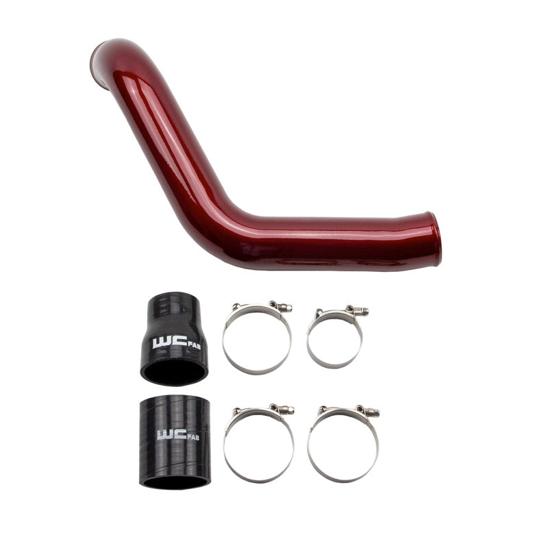 Wehrli WCF100355-RED 04-05 Duramax (LLY) Passenger Side 3in Intercooler Pipe - R