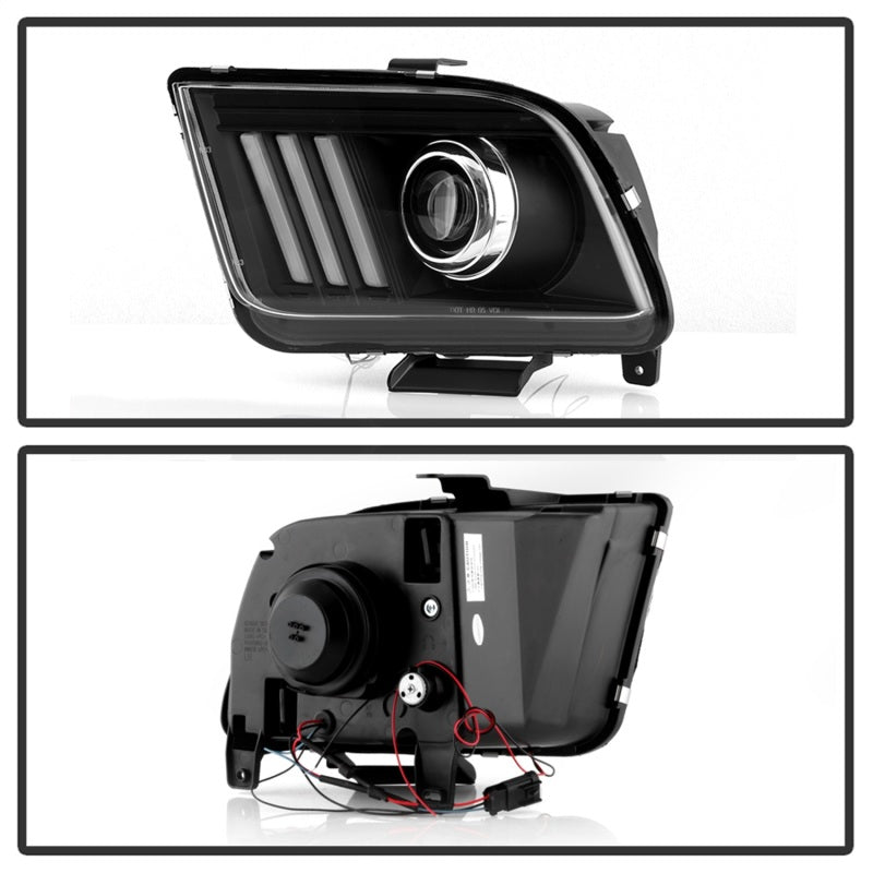 Spyder 5088192 fits Ford 05-08 Mustang V2 High-Power LED Headlights - Black PRO