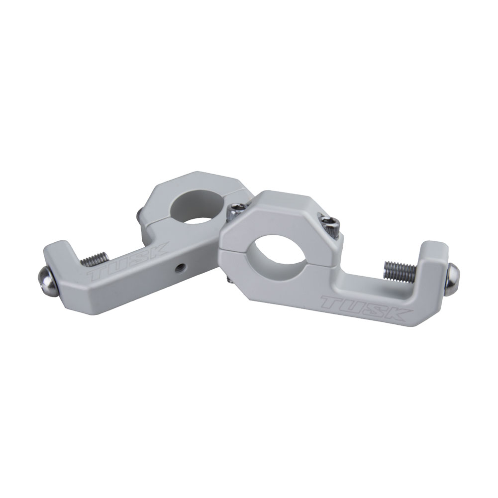 Tusk 1601730017 D-Flex Handguards with MX Shields White 1 1/8" Bar Mounts