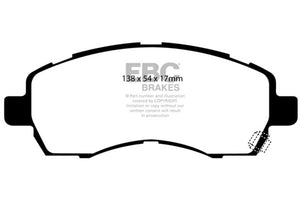 EBC DP21138 97-98 fits Subaru Impreza 1.8 Greenstuff Front Brake Pads