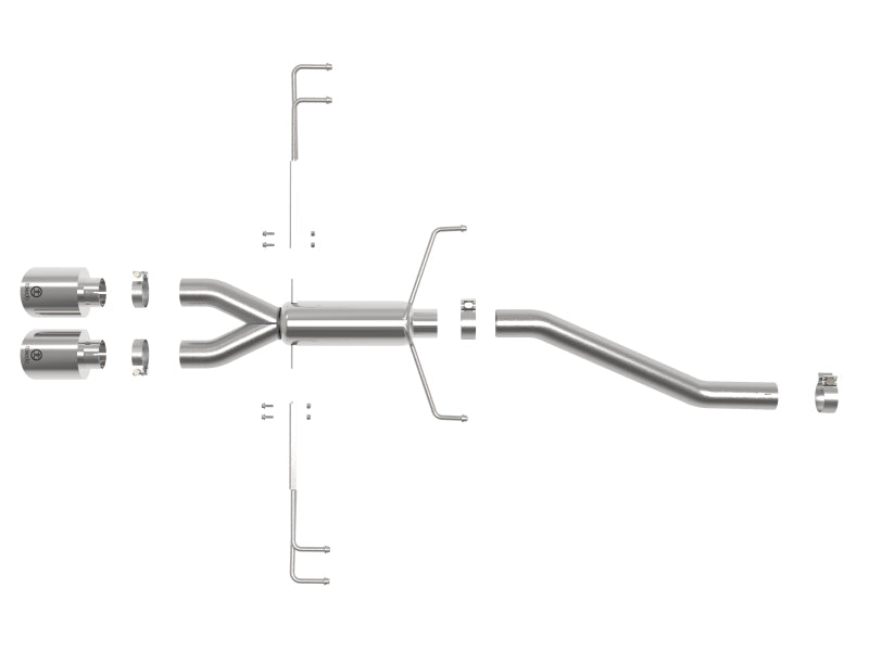AFE 49-36626-P  2.5in 304SS Axle-Back Exhaust System 17-19 fits Honda Civic Typ