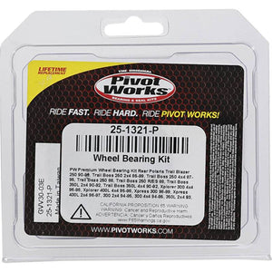 Pivot World 25-1321-P Polaris Wheel Bearing Kit Premium Bearings