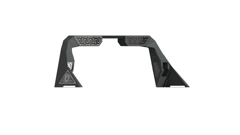 Road Armor 6992DHRP-C2-MD 99-20 fits Ford F-250 iD Headache Rack w/Bedrail Pods/Dual 10in Pod/Brake Lamp Relief/iD - Raw