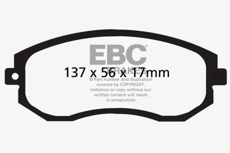 EBC DP21884 12+ fits Scion FR-S 2 Greenstuff Front Brake Pads