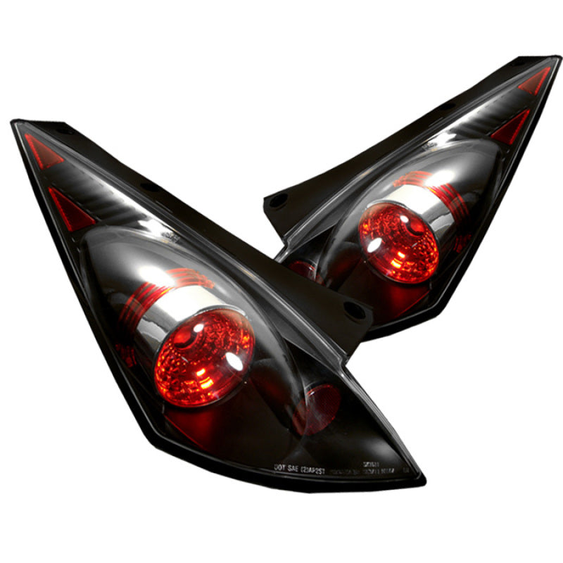 Spyder 5006684 fits Nissan 03-05 350Z Euro Style Tail Lights Black ALT-YD-N350Z