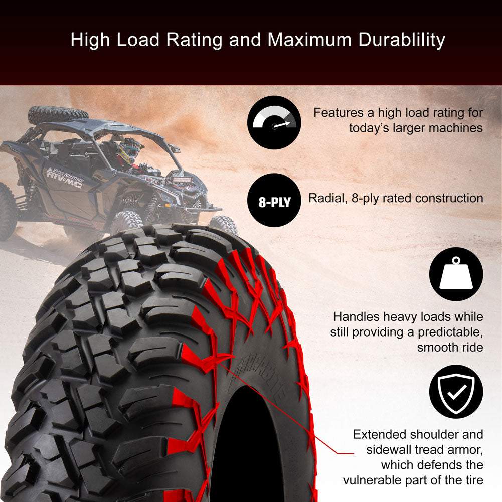 Tusk 1630210002 Terrabite® Radial Tire 27x11-12 Medium/Hard Terrain