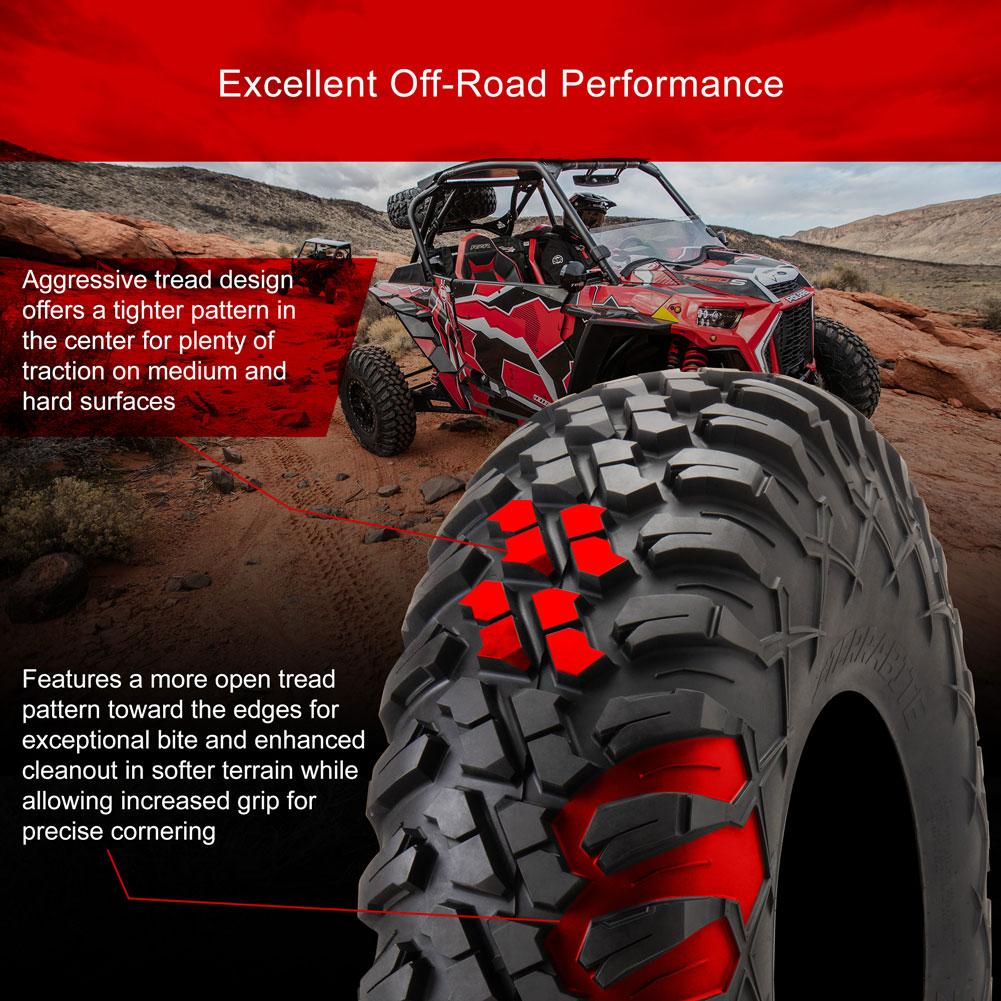 Tusk 1630210050 Terrabite® Radial Tire 35x10-16 Medium/Hard Terrain