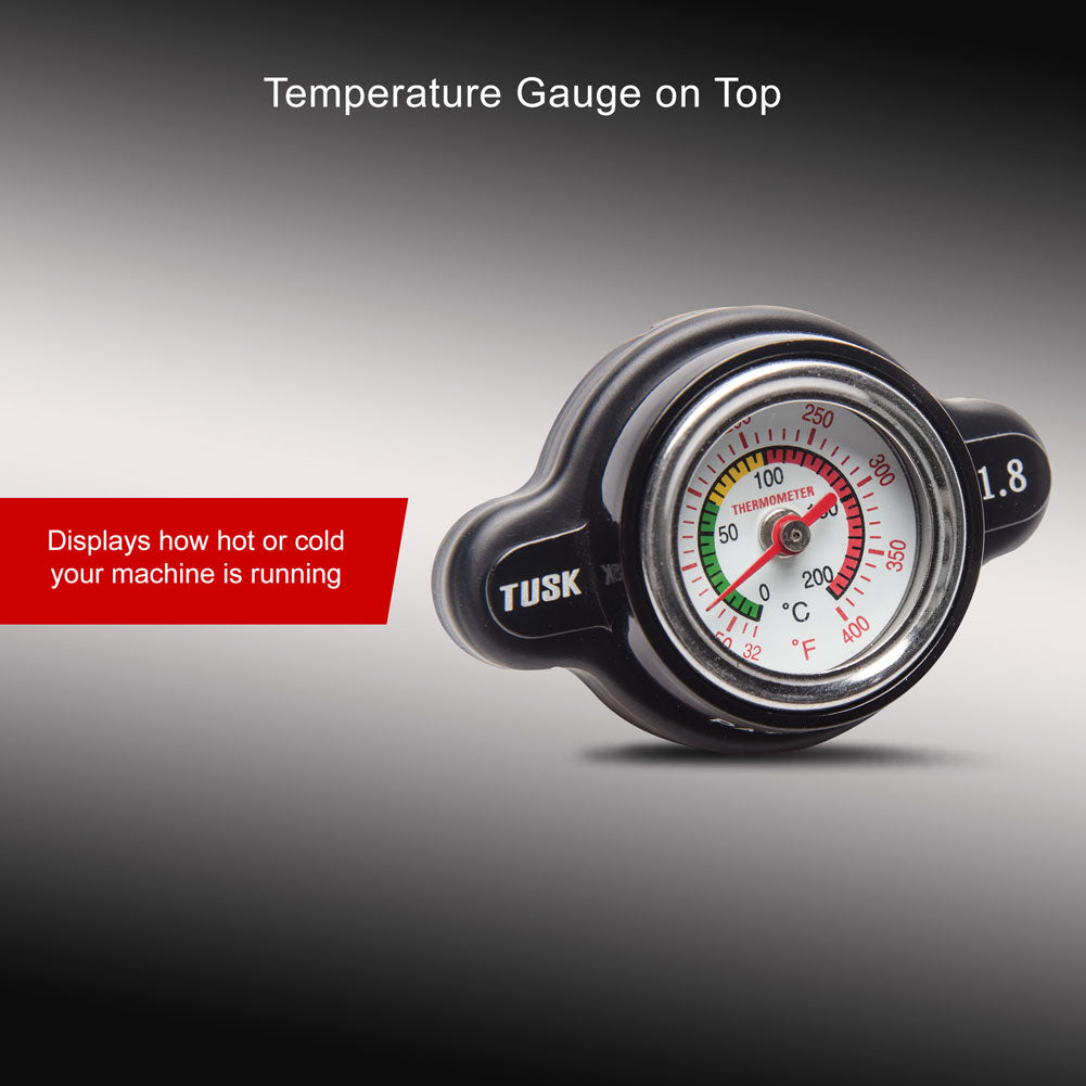 Tusk 1638630003 High Pressure Radiator Cap with Temperature Gauge  2.0 Bar