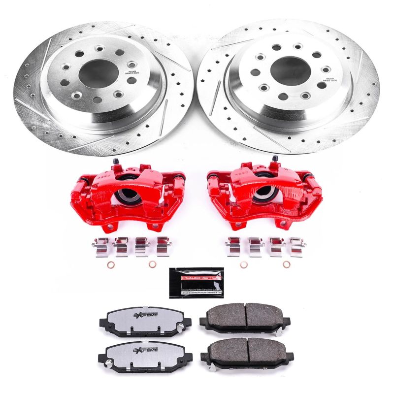 PowerStop KC7942 36 fits Jeep Wrangler Rear Z36 Truck & Tow Brake Kit w/Calipers