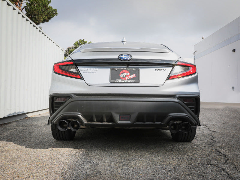 AFE 49-36809-B Takeda 3in to 2-1/2in 304 SS Cat-Back Exhaust w/ Black Tips 22-2