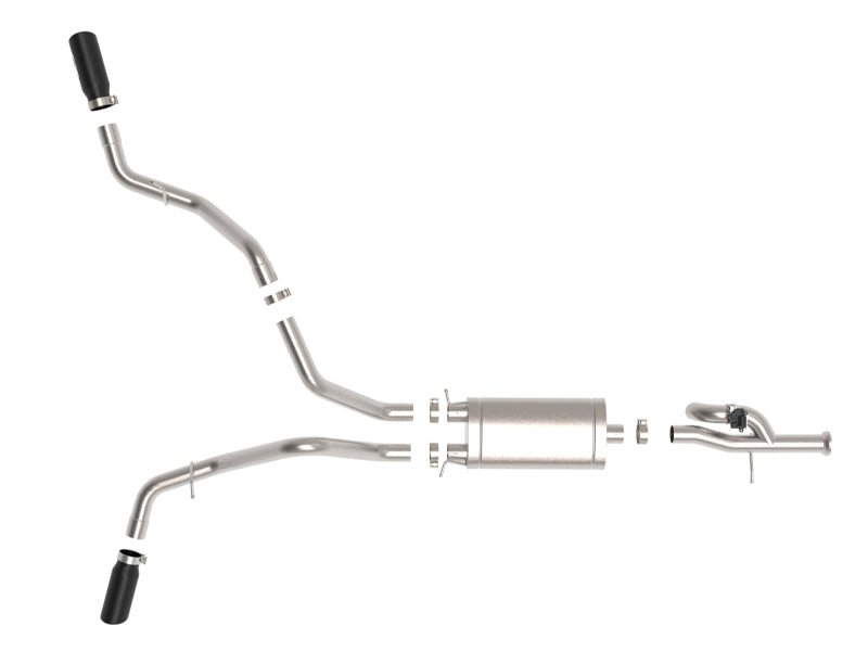 AFE 49-34133-B  XV 3in 304 SS Cat-Back Exhaust w/ Cutout 09-18 fits GM Trucks 4