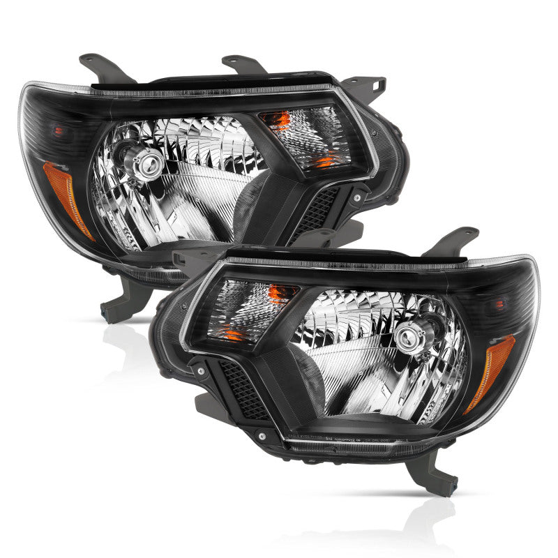 ANZO 111395 2015 fits Toyota 12-20 Tacoma Crystal Headlights Black