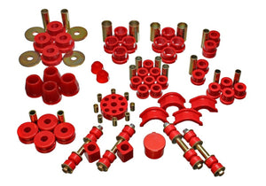 Energy Suspension 7.18102R 74-78 fits Nissan 260Z/280Z Red Hyper-Flex Master Bushing Set