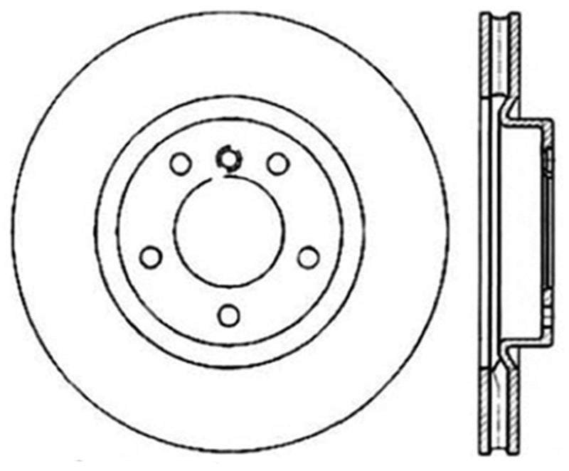 Stoptech 126.34039CSR 95-99 BMW M3 E36 / 98-02 Z3 M Series Front Right Cryo Sport Slotted Rotor