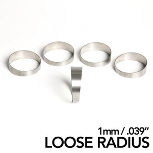 Ticon 109-03801-0003 Industries 1.50in 45 Degree 2.2D/3.3in CLR Loose Radius 1mm Wall Titanium Pie Cuts - 5pk