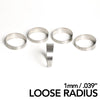 Ticon 109-03801-0003 Industries 1.50in 45 Degree 2.2D/3.3in CLR Loose Radius 1mm Wall Titanium Pie Cuts - 5pk