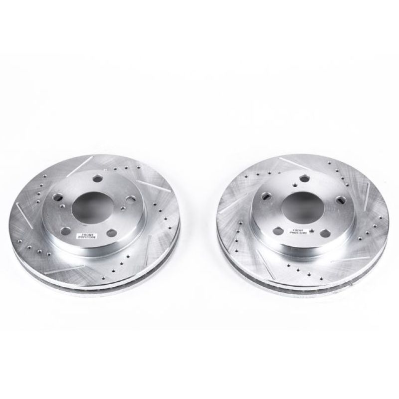 PowerStop fits Toyota 92-01 Camry Front Evolution Drilled & Slotted Rotors -