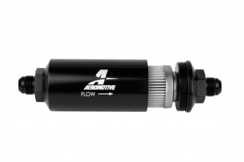 Aeromotive  12379 In-Line Filter - (AN -08 Male) 100 Micron Stainless Steel Elem