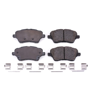 PowerStop 17 fits Ford Fiesta Front Z17 Evolution Ceramic Brake Pads w/Hardware