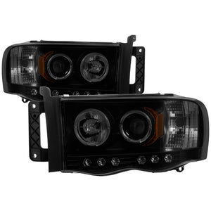 Spyder 5078384 fits Dodge 02-05 Ram 1500 03-05 Projector Headlights LED Halo LE