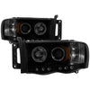Spyder 5078384 fits Dodge 02-05 Ram 1500 03-05 Projector Headlights LED Halo LE