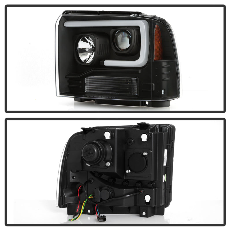Spyder 5087911 fits Ford 05-07 F250/350/450 Super Duty Projector LED Black PRO-