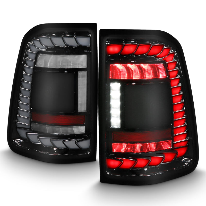 Anzo 311477 19-23 fits Dodge RAM 1500 Tradesman/Big Horn Full LED Sequential Signal Black Taillights