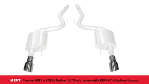 CORSA Performance 14346 Corsa 2015-2025 fits Ford Mustang GT 3.0in Inlet / 4.5in Outlet Polished Tip Kit (For Corsa Exhaust Only)