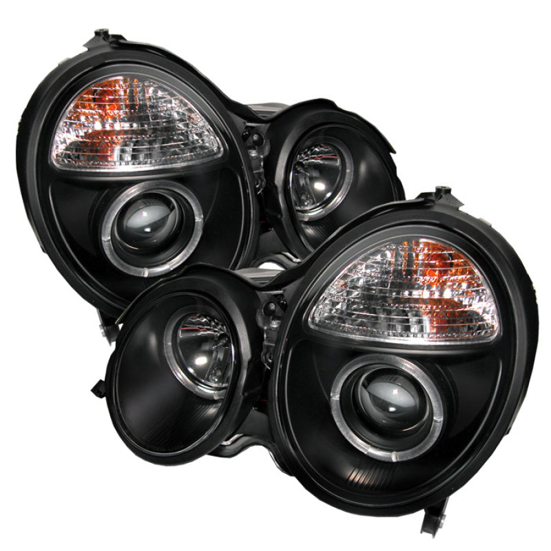 Spyder 5011299 fits Mercedes Benz E-Class Projector Headlights LED Halo Blk PRO
