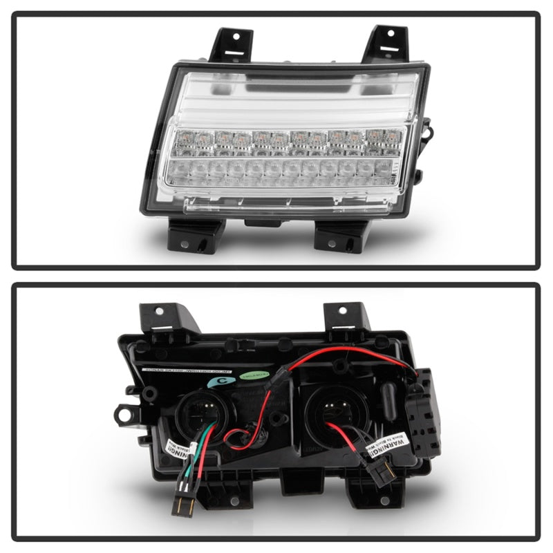 Spyder 5086778 fits Jeep 18-20 Wrangler 2019 (Halogen Model Only) LED Front Bum