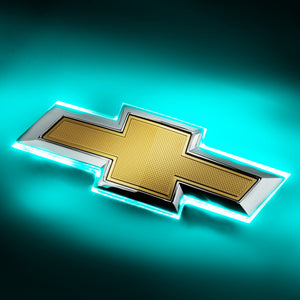 ORACLE Lighting 3461-010 Oracle 16-19 fits Chevrolet Camaro Illuminated Bowtie - Dual Intensity - Aqua